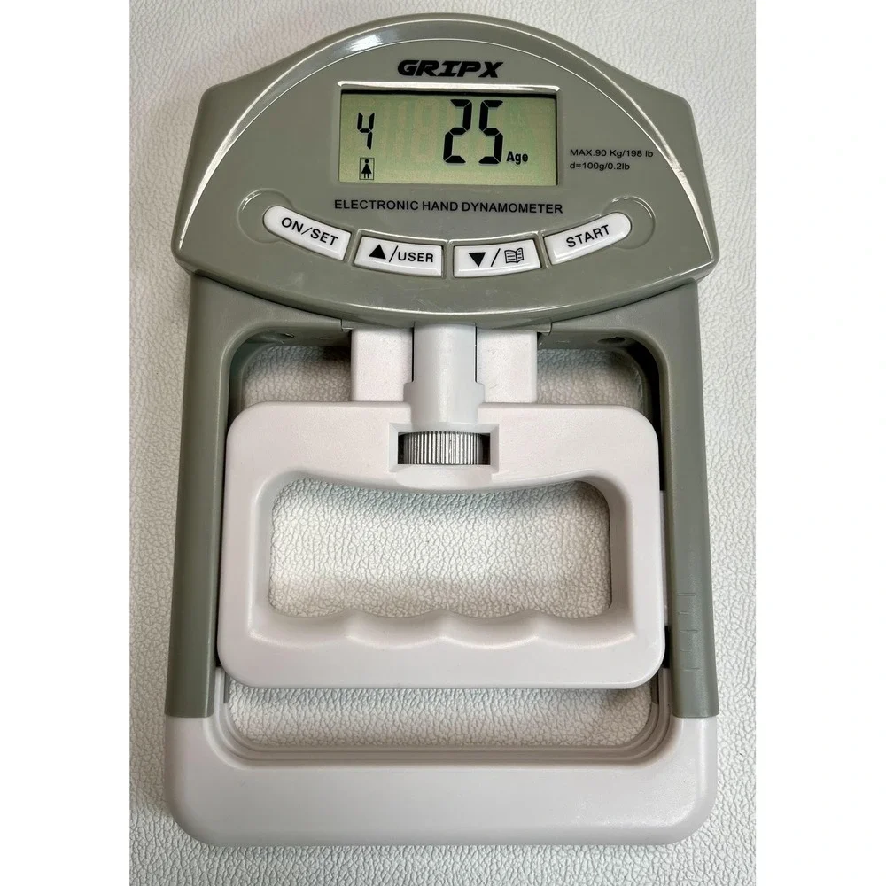 GRIPX Electronic Hand Dynamometer Grip Strength Tester 198 lb LCD Fitness‎ Tool